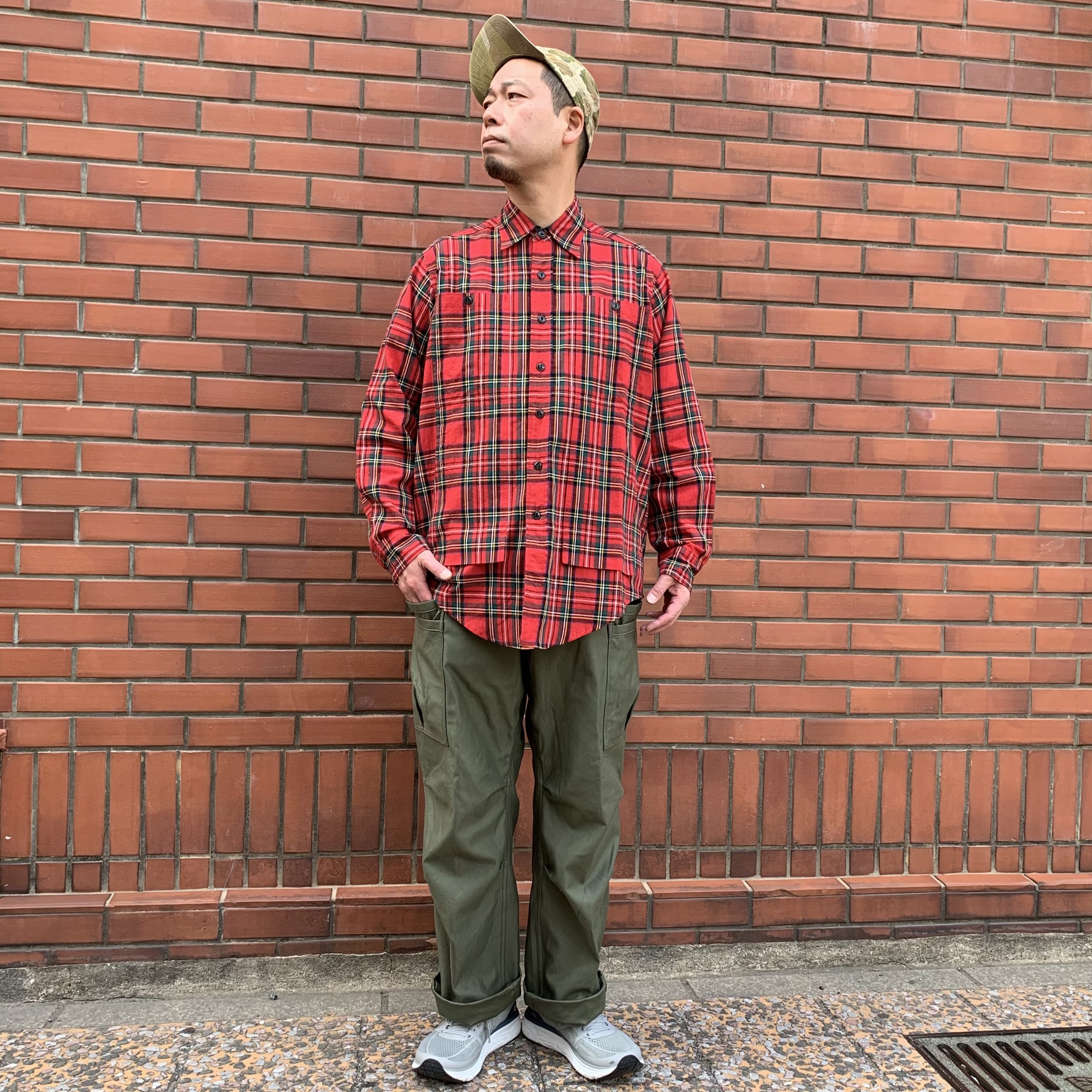 Sassafras Overgrown Pants Back Satin - ワークパンツ/カーゴパンツ