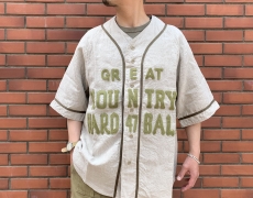 KAPITAL フレンチリネン GREAT KOUNTRY ベースボールシャツ