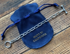 MADE IN CALIFORNIA T BAR CHAIN BRACELET