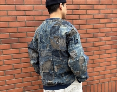 KAPITAL IDG裏毛×BORO 2TONE BIGスウェット