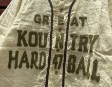KAPITAL フレンチリネン GREAT KOUNTRY ベースボールシャツ