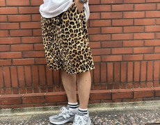 KAPITAL コーマバーバリー レパード柄 イージーショートパンツ