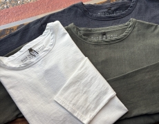 Nigel Cabourn 7.8oz 40s USMC LONG SLEEVE SOLID / PIGMENT