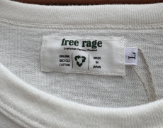 free rage リサイクルコットン L/S Tee