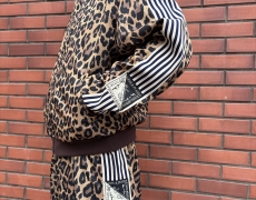 KAPITAL スムースジャージー レパード柄 スタントマン&ウーマン トラックJKT / バギートラックパンツ